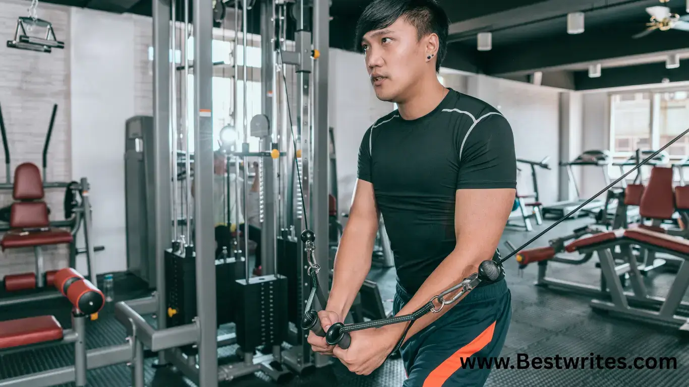 chest exercise on cables